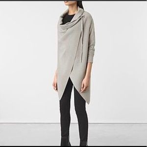 AllSaints Drape Sweatshirt - Gray